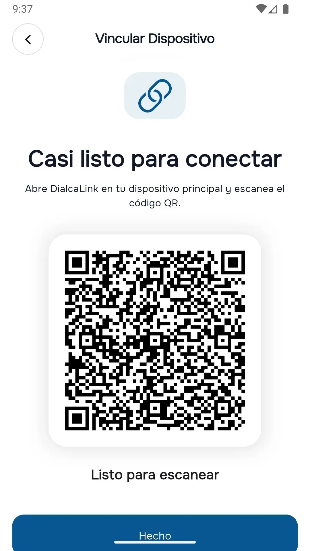 Gateway displaying pairing QR code