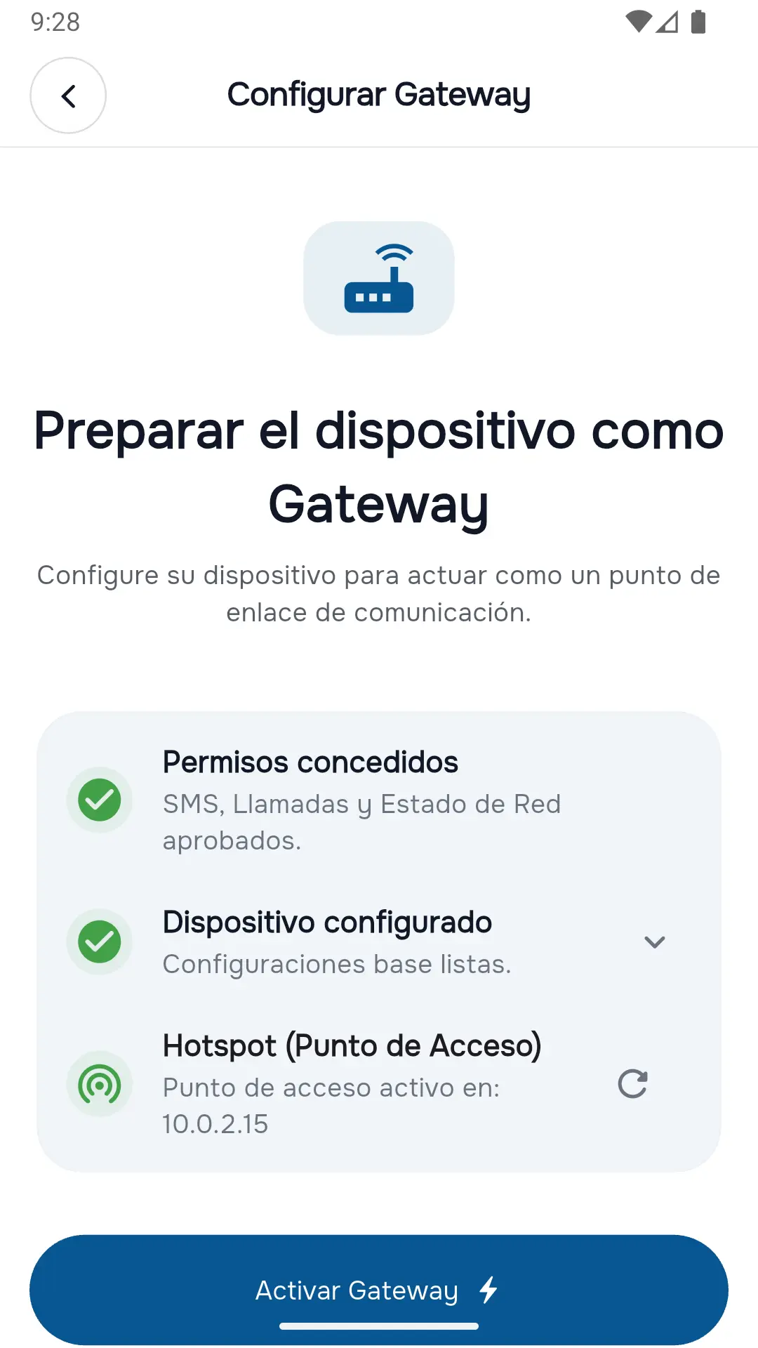 Choose a Gateway